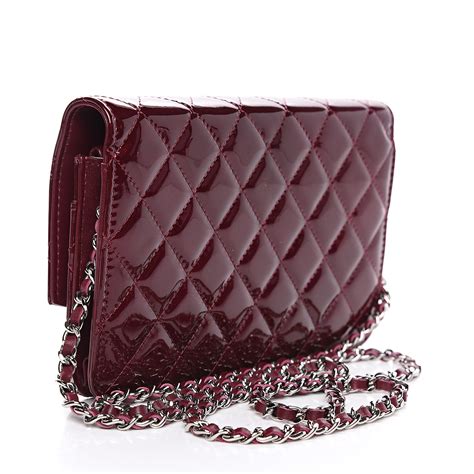 chanel red patent wallet on chain|Chanel wallet on chain trendy.